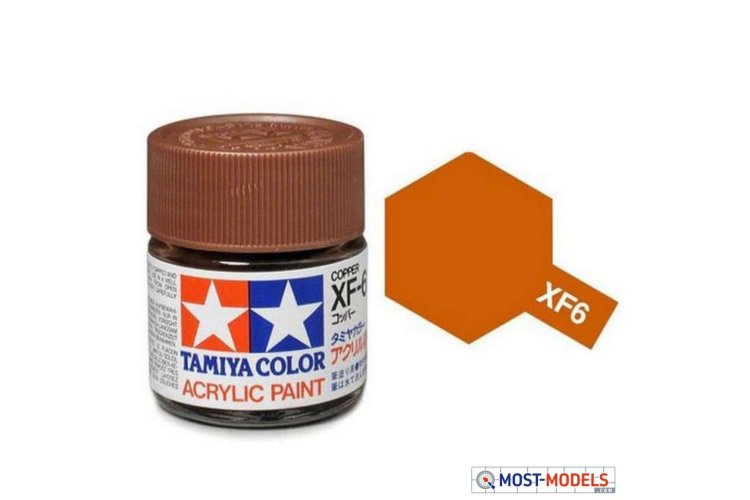 Tamiya XF-6 Copper - Matt - Acryl - 23ml - Tam81306 tamiya xf6 copper 1 - TAM81306