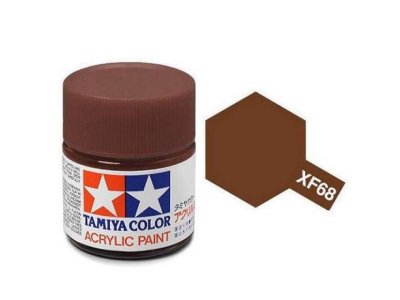 Tamiya XF-68 NATO Brown - Matt - Acryl - 23ml - Tam81368 tamiya xf68 nato brown - TAM81368