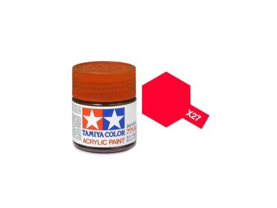 Tamiya X-27 Red Clear - Gloss - Acryl - 10ml - Tam81527 - TAM81527-XS