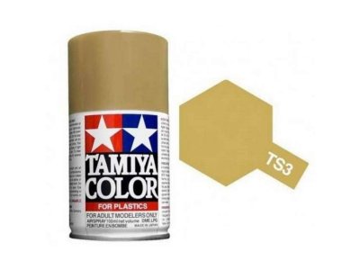 Tamiya TS-3 Dark Yellow - Matt - Acryl Spray - 100ml - Tam85003 ts3 dark yellow - TAM85003