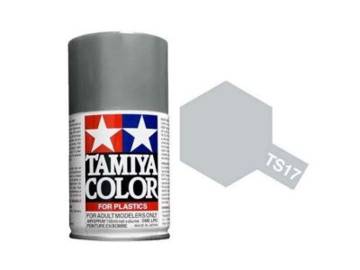 Tamiya TS-17 Aluminium Silver - Gloss - Acryl Spray - 100ml - Tam85017 ts17 gloss aluminium - TAM85017