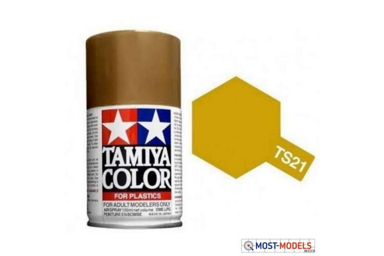 Tamiya TS-21 Gold - Gloss - Acryl Spray - 100ml - Tam85021 ts21 gold 1 - TAM85021