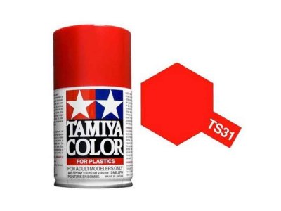Tamiya TS-31 Bright Orange - Gloss - Acryl Spray - 100ml - Tam85031 ts31 bright orange - TAM85031