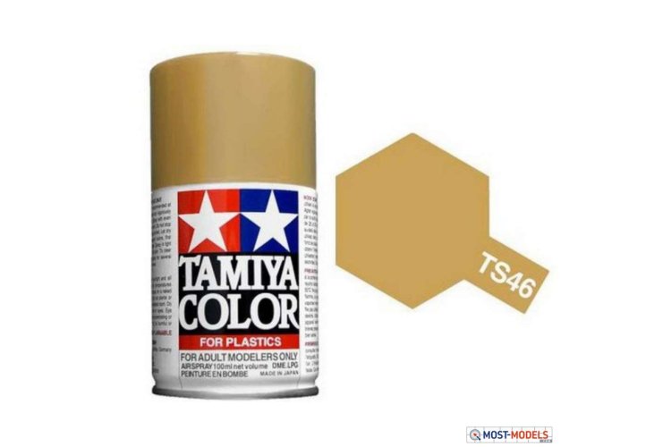 Tamiya TS-46 Light Sand - Matt - Acryl Spray - 100ml - Tam85046 ts46 light sand 1 - TAM85046