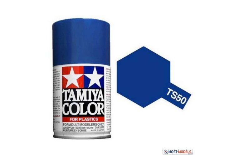 Tamiya TS-50 Mica Blue - Gloss - Acryl Spray - 100ml - Tam85050 ts50 mica blue 1 - TAM85050