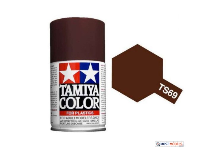 Tamiya TS-69 Linoleum Deck Brown - Matt - Acryl Spray - 100ml - Tam85069 ts69 linoleum deck brown 1 - TAM85069