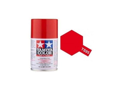 Tamiya TS-95 Pure Red - Metallic - Gloss - Acryl Spray - 100ml - Tam85095 ts95 pure metallic red - TAM85095