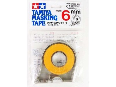 Tamiya 87030 Masking Tape 6mmX18m with Dispender - Tam87030 - TAM87030-XS