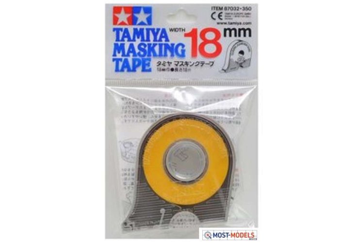 Tamiya 87032 Masking Tape 18mmX18m with Dispender - Tam87032 1 - TAM87032-XS