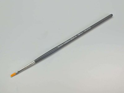 Tamiya 87046 High Finish Flat Brush No.0 - Tam87046 - TAM87046-XS