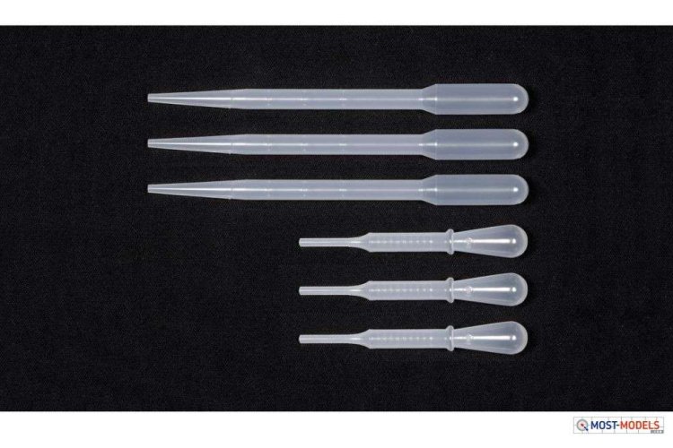 Tamiya 87124 Pipette Set 90mm/150mm (3+3) - Tam87124 1 - TAM87124-XS