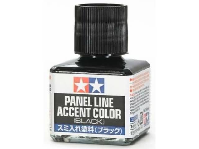 Tamiya 87131 Panel Line Accent Color - Black - 40ml - Tam87131 l tamiya 87131 panel accenr color zwart 1 - TAM87131