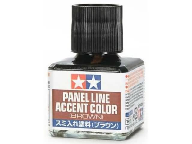 Tamiya 87132 Panel Line Accent Color - Brown - 40ml - Tam87132l tamiya 87132 panel accenr color bruin 1 - TAM87132