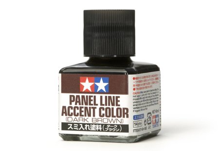 Tamiya 87140 Panel Line Accent Color - Dark Brown - 40ml - Tam87140 tamiya 87140 panel accent line dark brown 1 - TAM87140