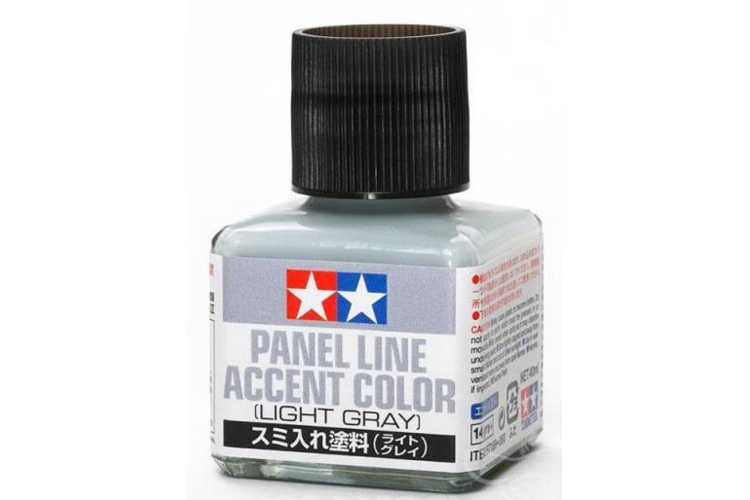 Tamiya 87189 Panel Line Accent Color - Light Gray - 40ml - Tam87189 1 - TAM87189