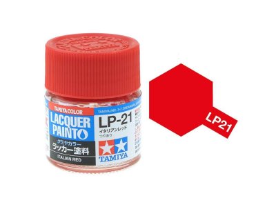 Tamiya LP-21 Italian Red - Gloss - Lacquer Paint - 10ml - Tamiya lp21 - TAM82121-XS