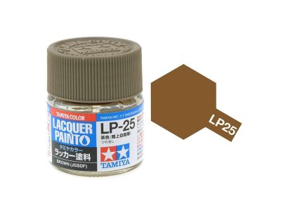 Tamiya LP-25 JGSDF Brown - Matt - Lacquer Paint - 10ml - Tamiya lp25 - TAM82125-XS