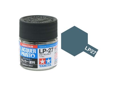 Tamiya LP-27 German Grey - Matt - Lacquer Paint - 10ml - Tamiya lp27 - TAM82127-XS