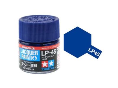 Tamiya LP-45 Racing Blue - Gloss - Lacquer Paint - 10ml - Tamiya lp45 - TAM82145-XS