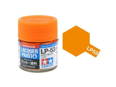 Tamiya LP-53 Orange - Clear - Gloss - Lacquer Paint - 10ml - Tamiya lp53 - TAM82153-XS