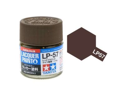 Tamiya LP-57 Red Brown 2 - Matt - Lacquer Paint - 10ml - Tamiya lp57 - TAM82157-XS