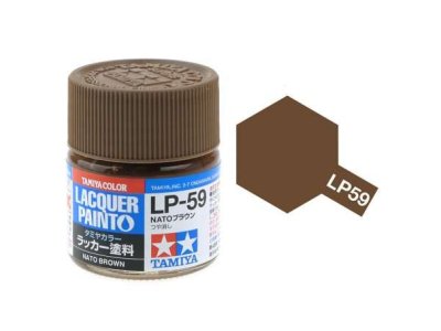 Tamiya LP-59 NATO Brown - Matt - Lacquer Paint - 10ml - Tamiya lp59 - TAM82159-XS