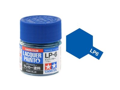 Tamiya LP-6 Blue - Gloss - Lacquer Paint - 10ml - Tamiya lp6 1 - TAM82106-XS