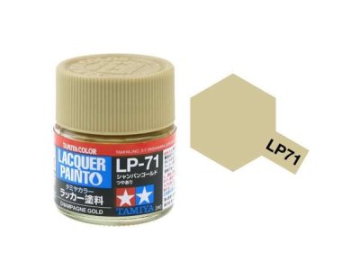 Tamiya LP-71 Champagne Gold - Gloss - Lacquer Paint - 10ml - Tamiya lp71 - TAM82171-XS