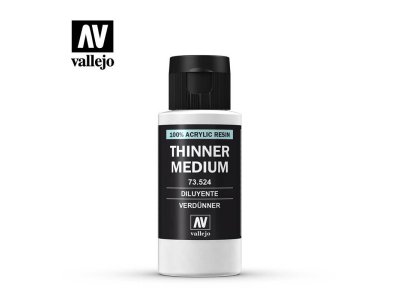 Vallejo 73524 Thinner Medium (60 ml) - Thinner medium vallejo 73524 60ml - VAL73524-XS