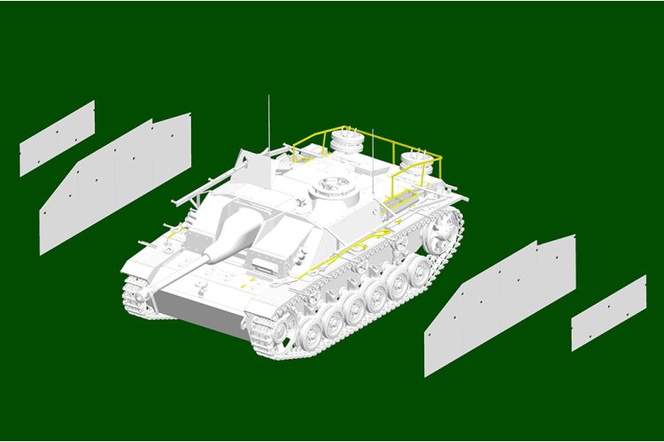 1:16 Trumpeter 00946 Sturmgeschütz III - StuG.III Ausf.G 1943 Productie - Tank - Tru00946 6 - TRU00946