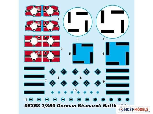 1:350 Trumpeter 05358 German Bismarck Battleship - Tru05358 3 - TRU05358