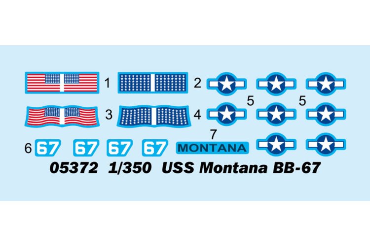 1:350 Trumpeter 05372 USS Montana BB-67 - Montana-Class Battleship - Tru05372 3 - TRU05372