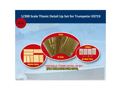 1:200 Trumpeter 66600 Titanic Ship - Detail Up Set for Trumpeter 03719 - Tru066600 0 - TRU66600