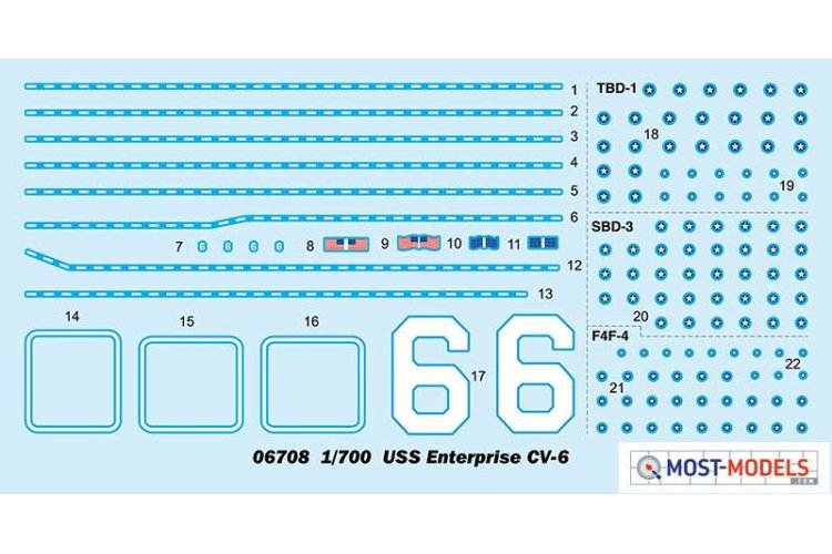 1:700 Trumpeter 06708 USS Enterprise CV-6 Ship - Tru06708 3 - TRU06708