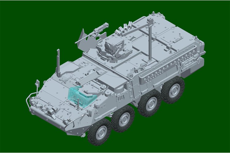 1:72 Trumpeter 07424 M1131 Stryker Fire Support Vehicle - Militair Voertuig - Tru07424 11 - TRU07424