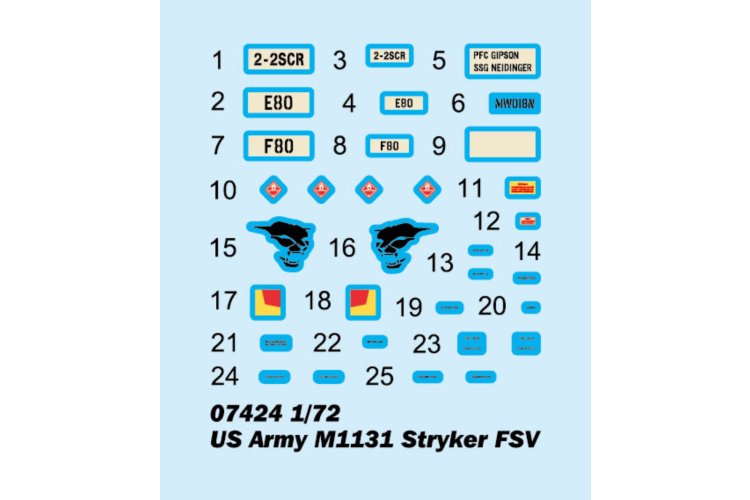 1:72 Trumpeter 07424 M1131 Stryker Fire Support Vehicle - Militair Voertuig - Tru07424 3 - TRU07424