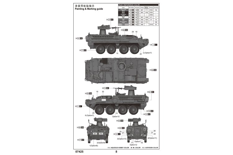 1:72 Trumpeter 07425 M1134 Stryker anti-tank guided missile - Tru07425 4 - TRU07425