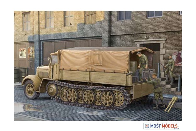 1:35 Trumpeter 01507 German Sd.Kfz.7 Mittlere Zugkraftwagen8t - Late Version - Tru1507 1 - TRU01507