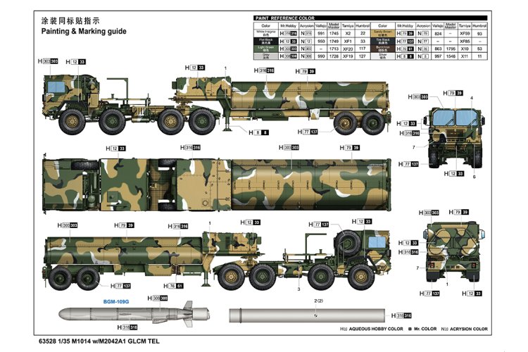 1:35 I Love Kit 63528 M1014 W/M2042A1 GLCM TEL Truck - Truilo63528 2 - TRUILO63528