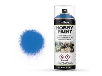 Vallejo 28030 Magic Blue Primer - Spray - 400ml - Val28030 vallejo hobby spray paint 28030 magic blue - VAL28030