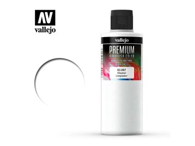 Vallejo 63067 Premium Airbrush Cleaner - 200ml - Val63067 vallejo premium airbrush color cleaner 63067 200ml - VAL63067