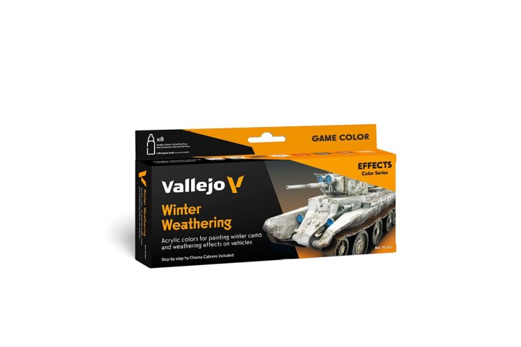 Vallejo 70263 Model Color - Winter Weathering by Chema Cabrero - Acrylic Set 8x18ml - Val70263 xs 1 - VAL70263-XS