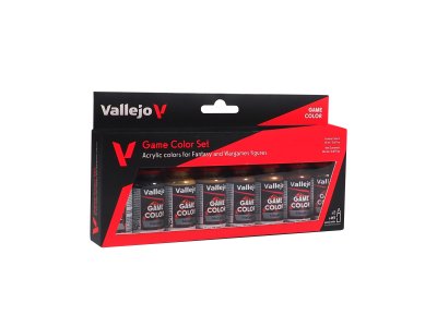 Vallejo 72303 Metallic for Fantasy and Wargames - Game Color - Acryl Set - 8x18ml - Val72303 xs - VAL72303-XS