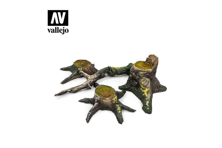 1:35 Vallejo SC305 Stumps with Roots - Vallejo scenics diorama accessories stumps with roots sc305 1 - VALSC305