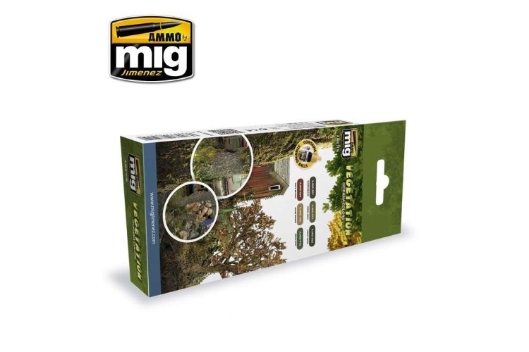 AMMO MIG 7176 Vegetation Diorama Colors - Acryl Set - Vegetation diorama colors 1  - MIG7176-XS