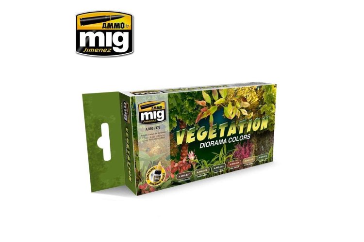 AMMO MIG 7176 Vegetation Diorama Colors - Acryl Set - Vegetation diorama colors 1 - MIG7176-XS