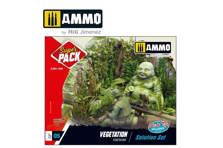 AMMO MIG 7806 Super Pack Vegetation - Solution Set - Vegetation solution set 1 - MIG7806