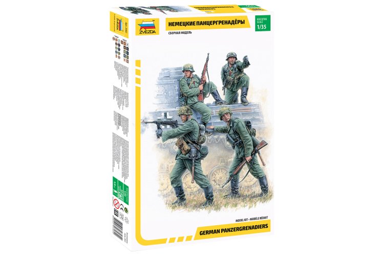 1:35 Zvezda 3582 German Panzergrenadiers WWII - Zvz3582 - ZVZ3582