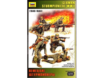 1:35 Zvezda 3613 German Sturmpioniere WWII - Zvz3613 - ZVZ3613