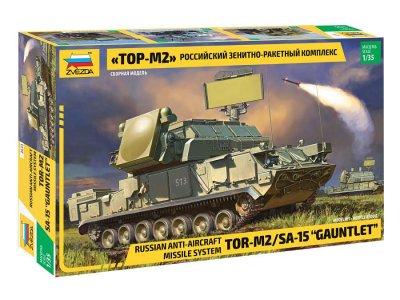 1:35 Zvezda 3633 Russian anti-aircraft missile system TOR M2 SA-15 "Gauntlet" - Zvz3633 rossiyskiy zenitno raketnyy kompleks tor m2 - ZVZ3633